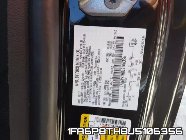 1FA6P8TH8J5106356 фото 2