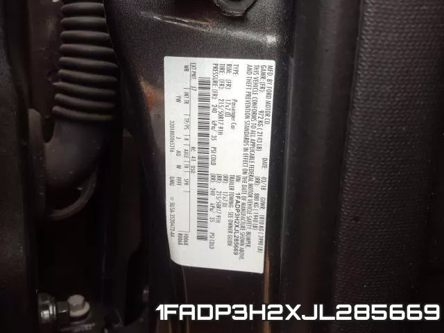 1FADP3H2XJL285669 фото 2