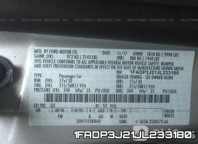 1FADP3J21JL233180 фото 10