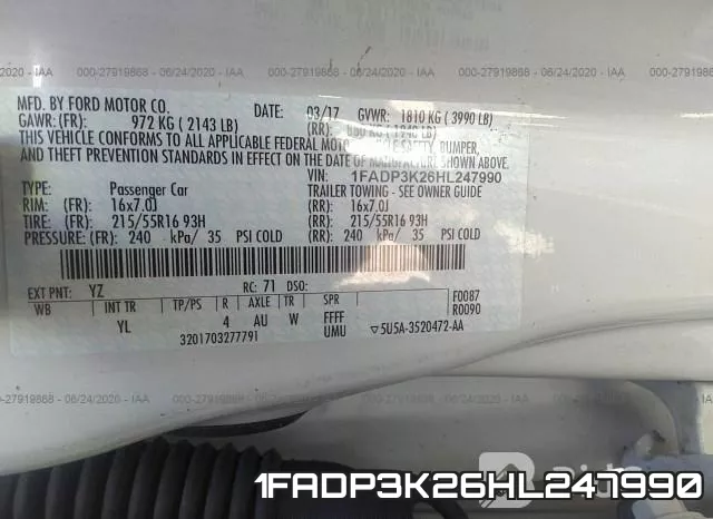 1FADP3K26HL247990 фото 10