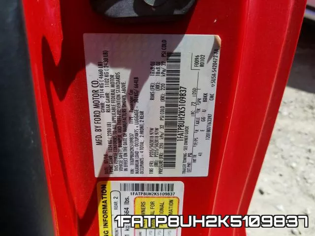 1FATP8UH2K5109837 фото 2