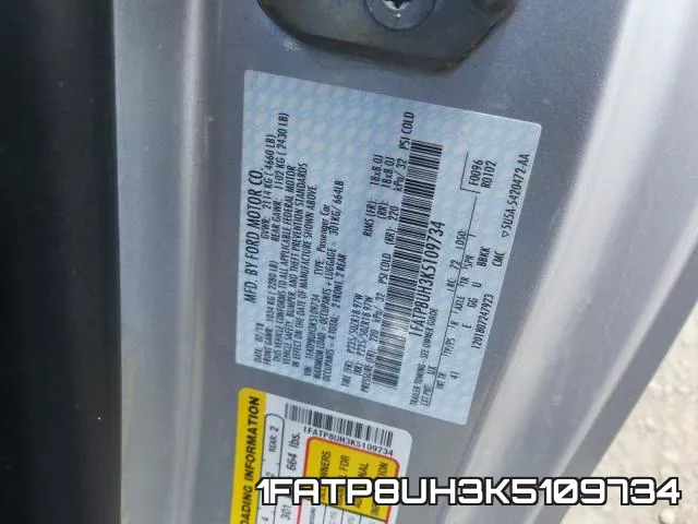 1FATP8UH3K5109734 фото 2