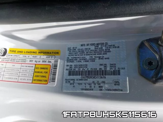 1FATP8UH5K5115616 фото 2
