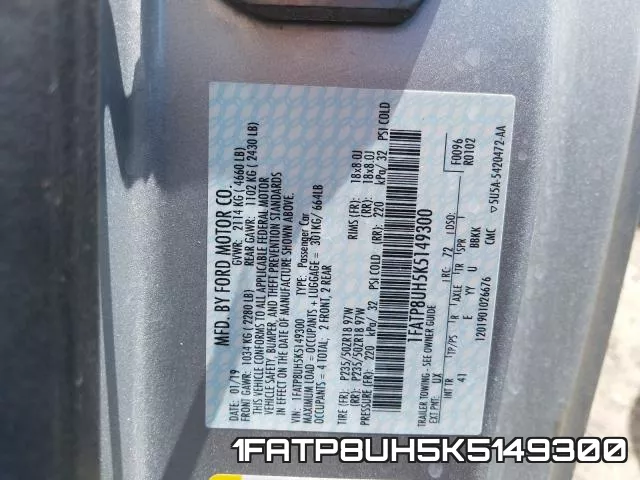 1FATP8UH5K5149300 фото 2