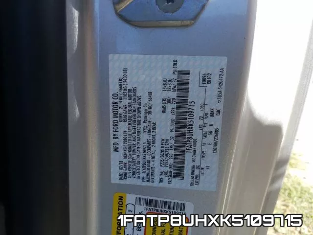 1FATP8UHXK5109715 фото 2