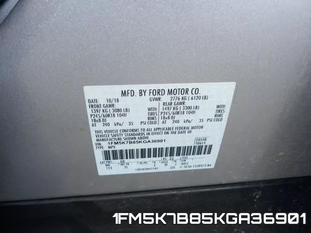 1FM5K7B85KGA36901 фото 2