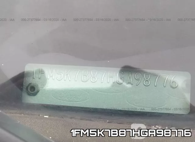 1FM5K7B87HGA98776 фото 10