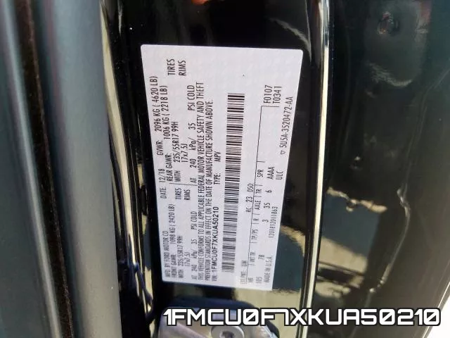 1FMCU0F7XKUA50210 фото 2