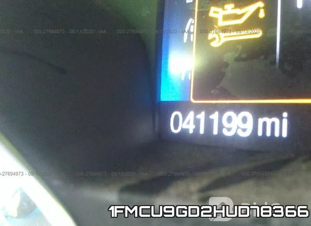 1FMCU9GD2HUD78366 фото 8