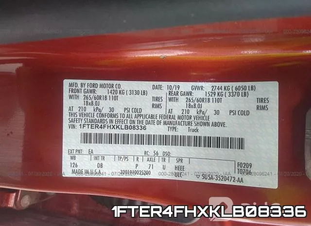 1FTER4FHXKLB08336 фото 10