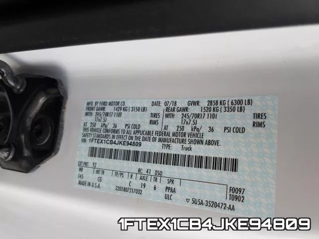 1FTEX1CB4JKE94809 фото 2