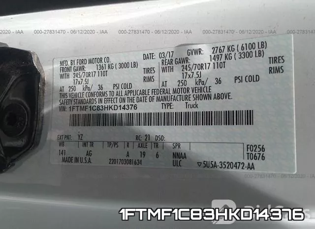 1FTMF1C83HKD14376 фото 10