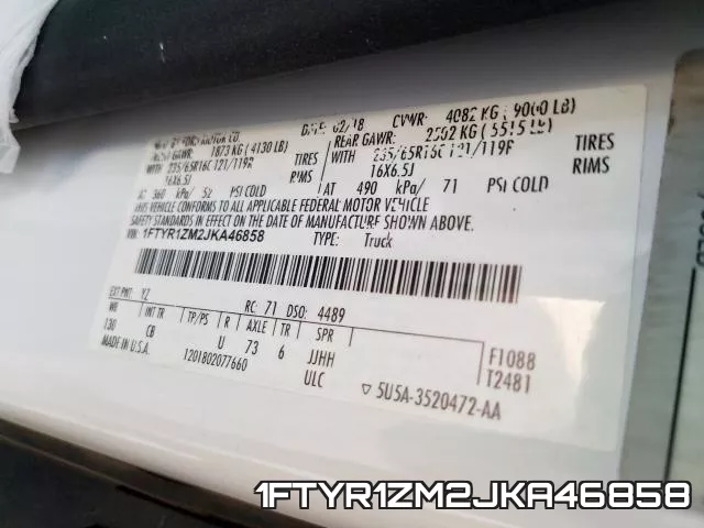 1FTYR1ZM2JKA46858 фото 2