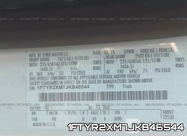 1FTYR2XM7JKB46544 фото 10