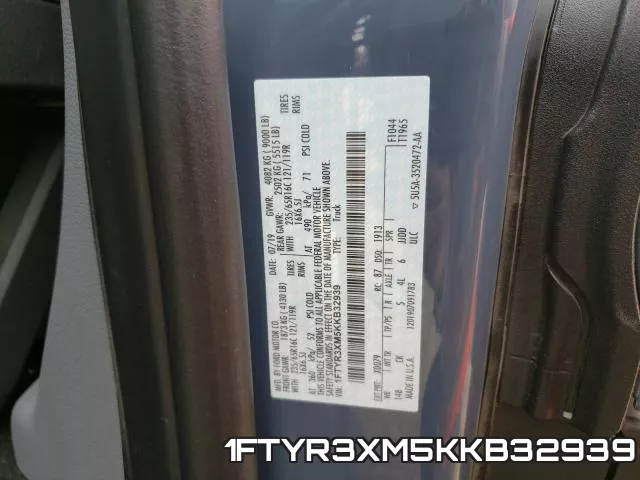 1FTYR3XM5KKB32939 фото 2
