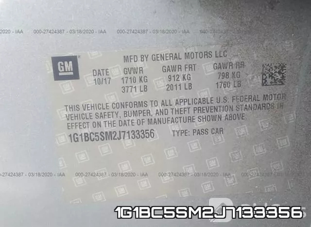 1G1BC5SM2J7133356 фото 10