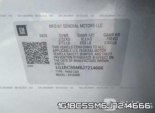 1G1BC5SM6J7214666 фото 10