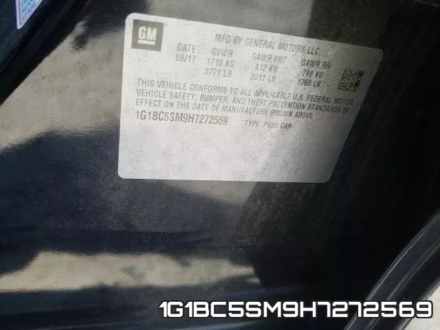1G1BC5SM9H7272569 фото 2