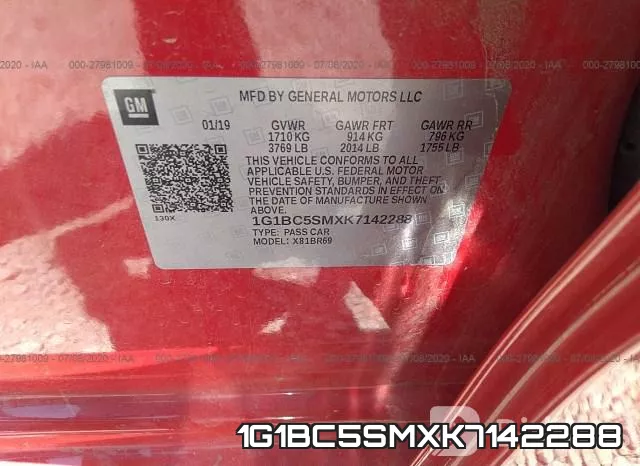 1G1BC5SMXK7142288 фото 10
