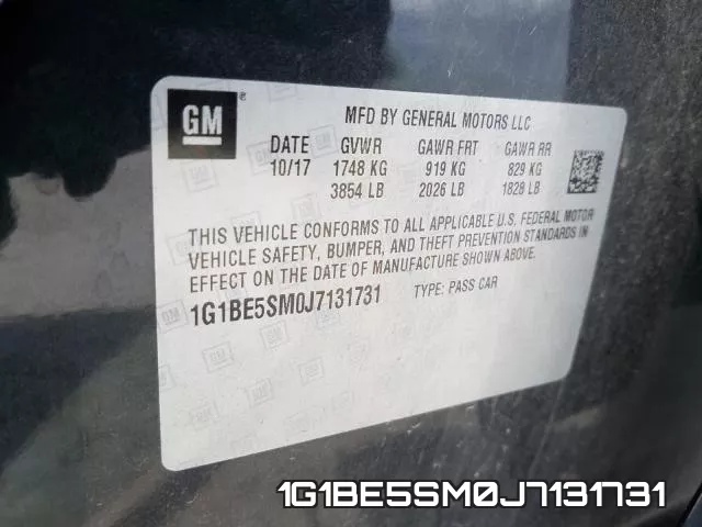 1G1BE5SM0J7131731 фото 2