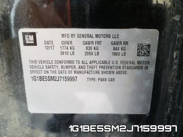 1G1BE5SM2J7159997 фото 2