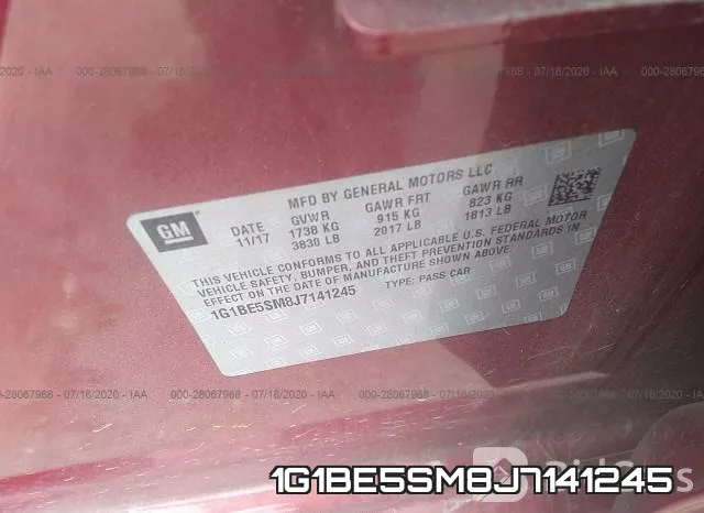 1G1BE5SM8J7141245 фото 10