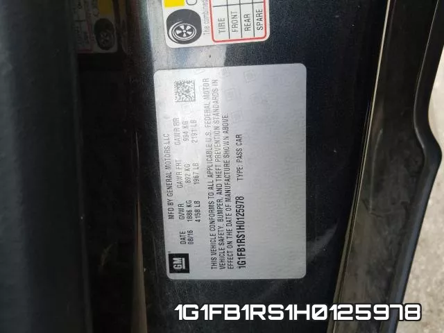 1G1FB1RS1H0125978 фото 2