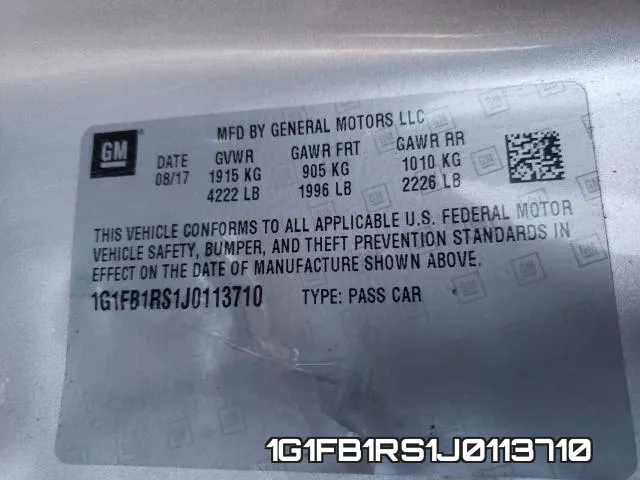 1G1FB1RS1J0113710 фото 2