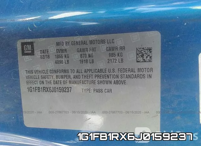 1G1FB1RX6J0159237 фото 10