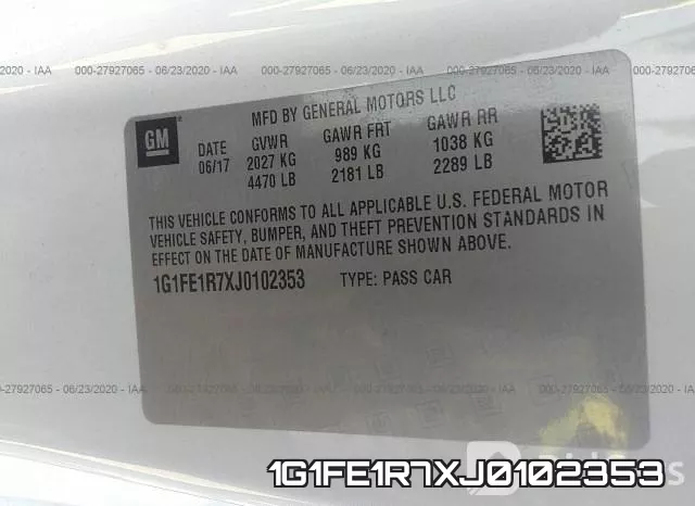 1G1FE1R7XJ0102353 фото 10