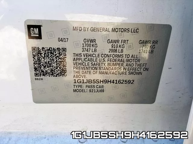 1G1JB5SH9H4162592 фото 2