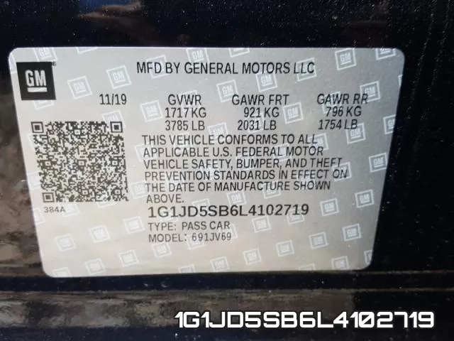 1G1JD5SB6L4102719 фото 2