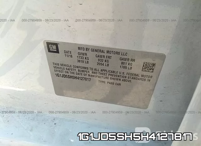 1G1JD5SH5H4127817 фото 10