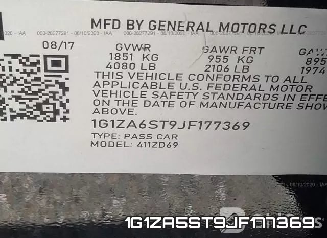 1G1ZA5ST9JF177369 фото 10