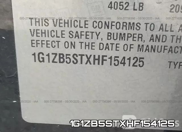 1G1ZB5STXHF154125 фото 10