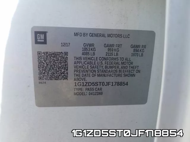 1G1ZD5ST0JF178854 фото 2