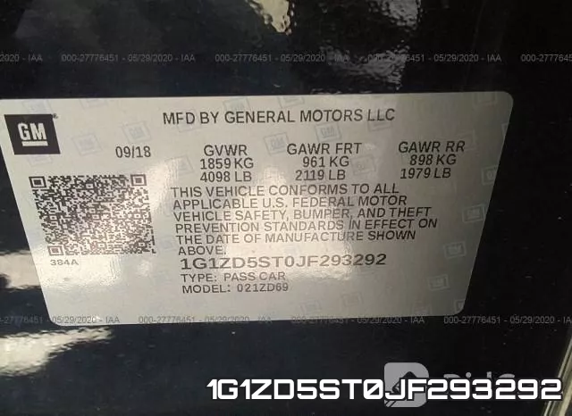 1G1ZD5ST0JF293292 фото 10