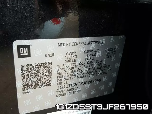 1G1ZD5ST3JF267950 фото 2