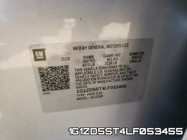 1G1ZD5ST4LF053455 фото 2