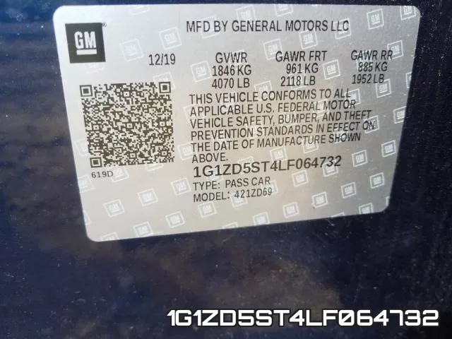 1G1ZD5ST4LF064732 фото 2