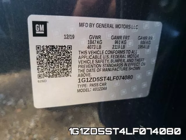 1G1ZD5ST4LF074080 фото 2