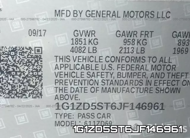 1G1ZD5ST6JF146961 фото 10
