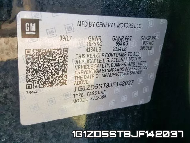 1G1ZD5ST8JF142037 фото 2