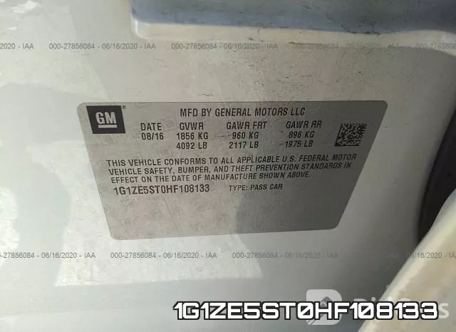 1G1ZE5ST0HF108133 фото 10