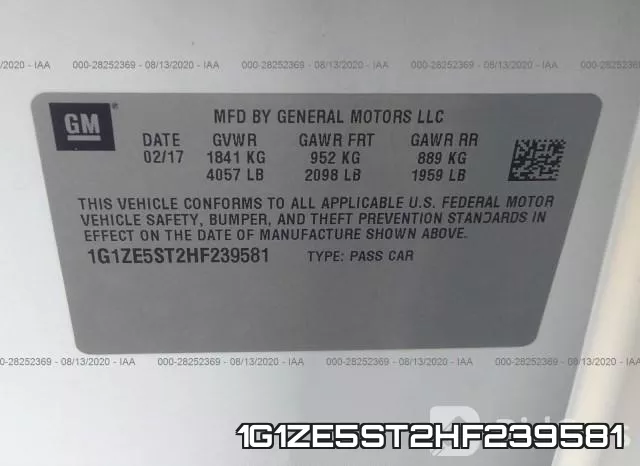 1G1ZE5ST2HF239581 фото 10