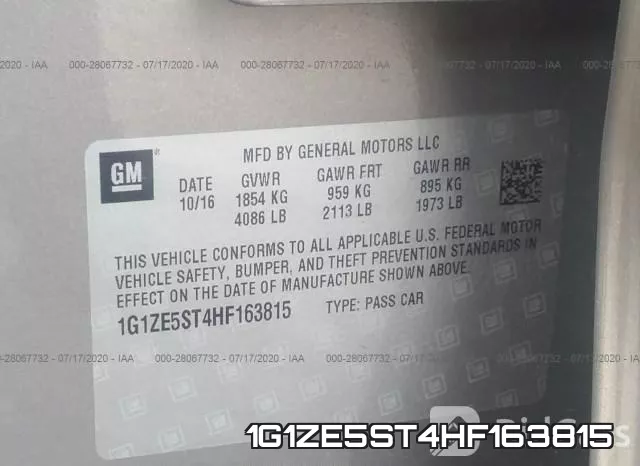 1G1ZE5ST4HF163815 фото 10