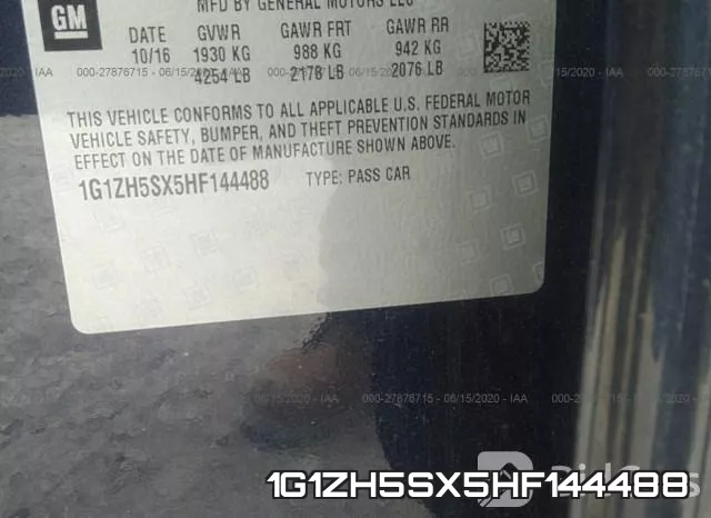 1G1ZH5SX5HF144488 фото 10