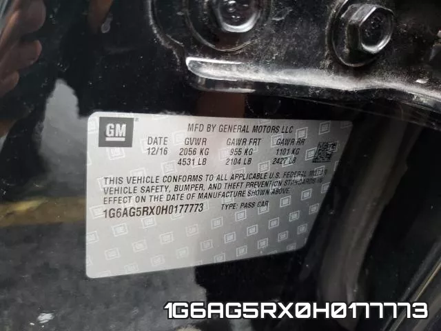 1G6AG5RX0H0177773 фото 2