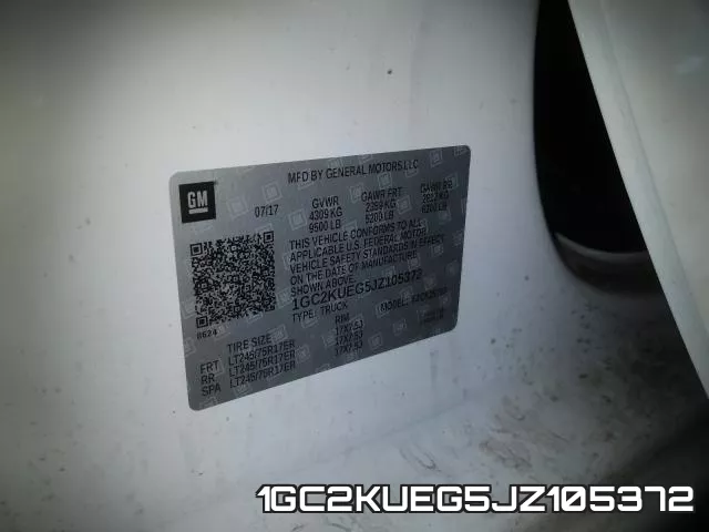 1GC2KUEG5JZ105372 фото 2