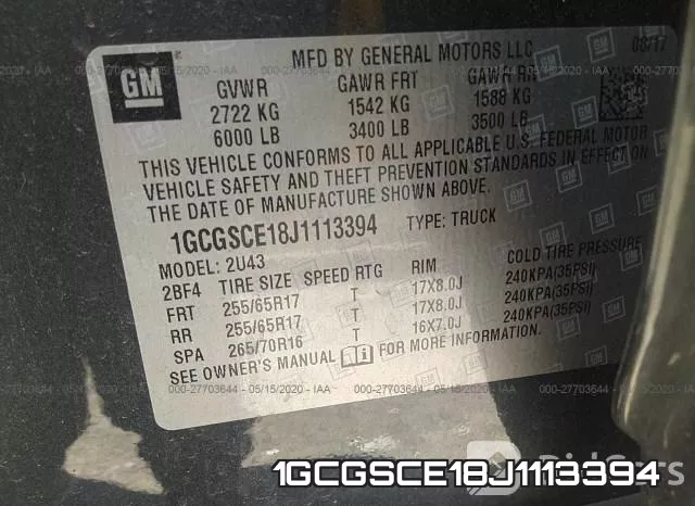1GCGSCE18J1113394 фото 10
